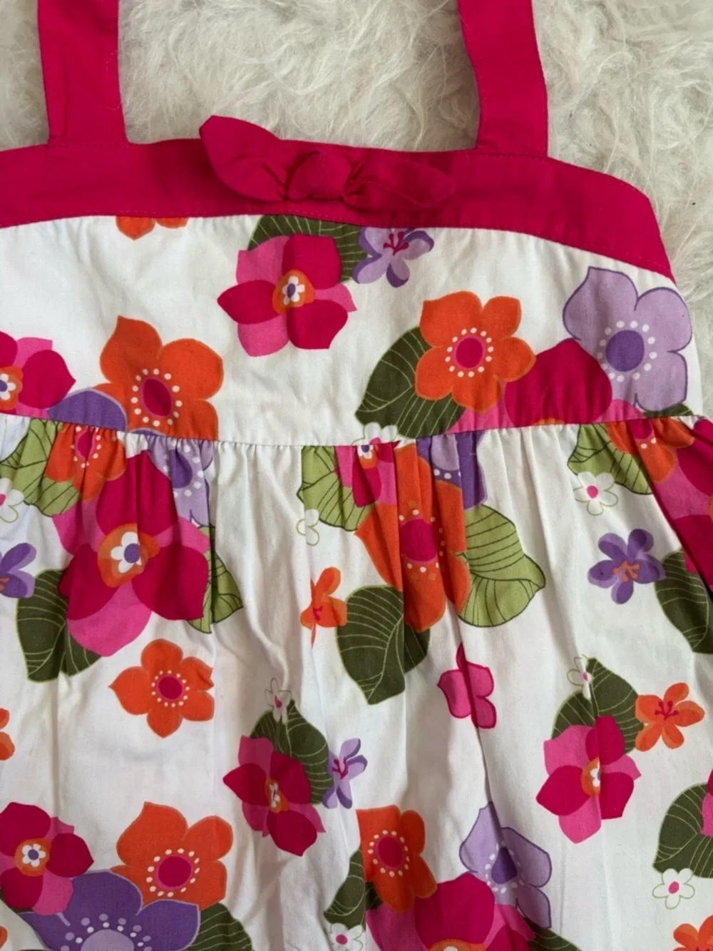 Gymboree Girls Colorful Tropical Floral Halter Sundress